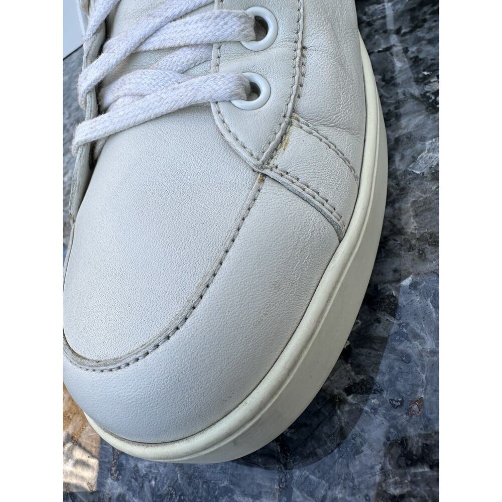 Gucci White Leather Low Top Sneakers Men’s Size 9.5 Missing Insole - Picture 5 of 15